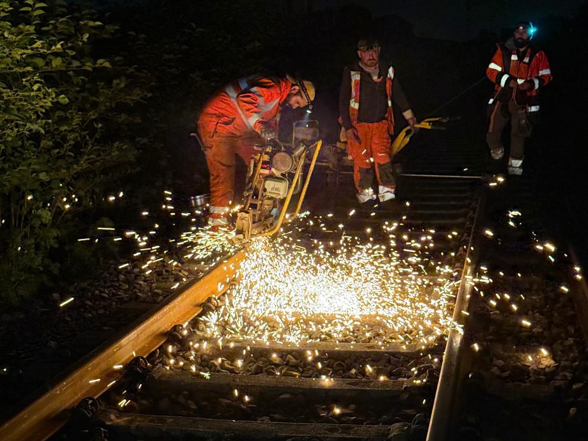 Gleisumbau in vier Nachtsperrungen